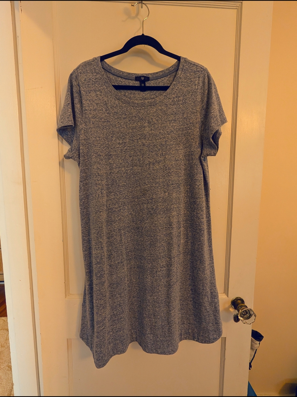 GAP Heather Blue Crewneck Short Sleeve Top